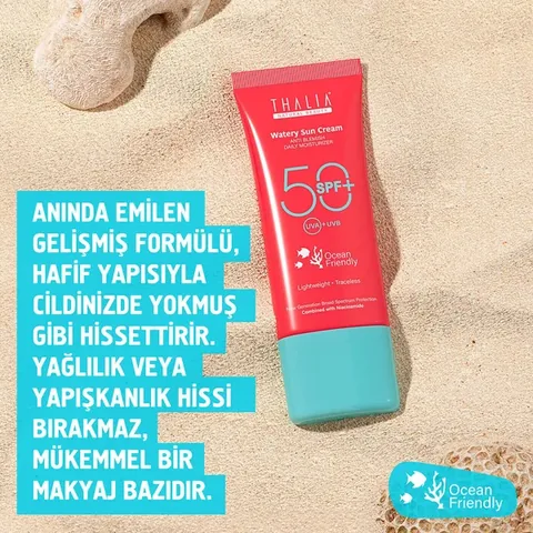 Солнцезащитный крем Thalia Natural Beauty на основе Суда 50 SPF нового поколения с гибридным фильтром 50 мл
