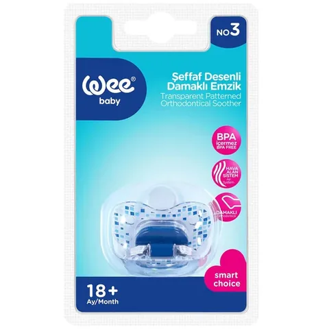 Wee Baby kiefergerechter transparenter Schnuller