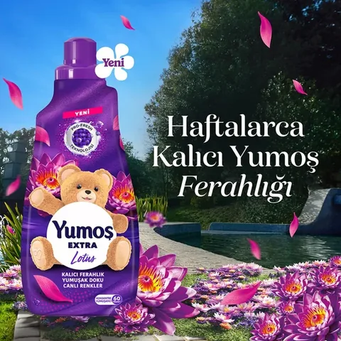 Yumoş Extra Fabric Softener 60 Wash Lotus 1440 ml