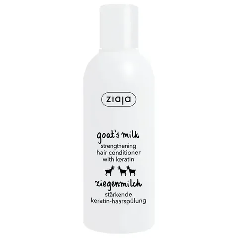 Ziaja Goat Milk Conditioner for Dry and Dull Hair, Goat Milk and Keratin 200 ml