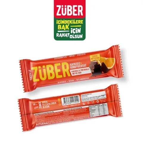 Zuber زوبر كاكاو وبرتقال 40 غرام