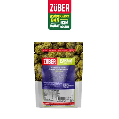 Zuber زوبر كرات الفاكهة المغطاة بالفستق 96 غرام