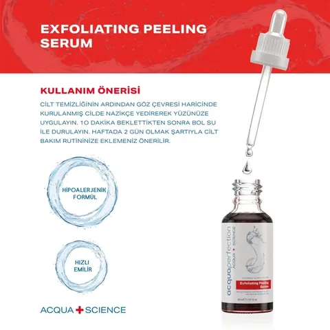 Acqua Perfection Skin Tone Equalizing And Renewing Peeling Serum 30 ml