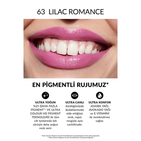 Avon أحمر شفاه أفون ألترا كريمي ليلك رومانس