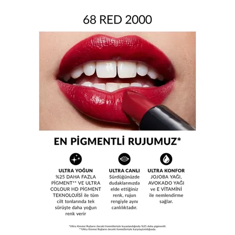 Avon أحمر شفاه أفون ألترا كريمي أحمر 2000
