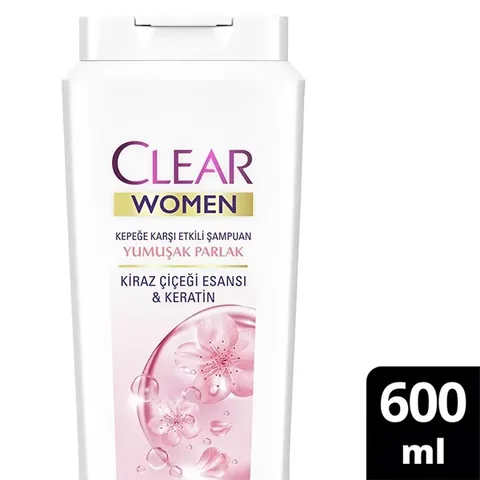Clear Women Shampoo Smooth Shiny Cape 600 ml