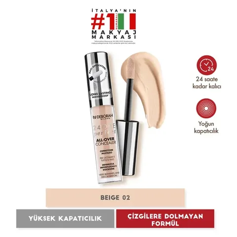 Deborah 24 ore All Over Concealer Waterproof 02 beige