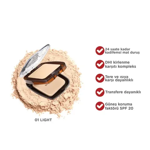 Deborah 24 ore Compact Long Lasting Foundation 01 g l.beige
