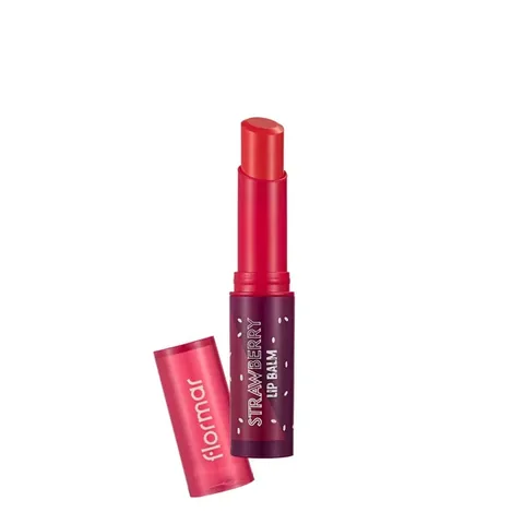 Flormar Erdbeer Lippenbalsam - Tönende Feuchtigkeitspflege & SPF 15