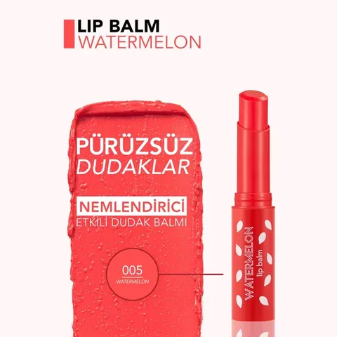 Flormar Lip Balm Fruit Scented And Coloring Lip Moisturizer Watermelon