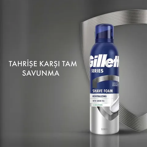 Gillette Series Shaving Foam Sensitive Green Tea 200 ml