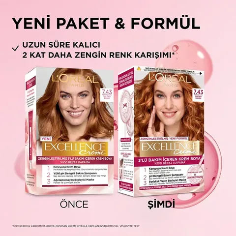 L'Oréal Paris Excellence Sultan Copper Hair Dye 7.43