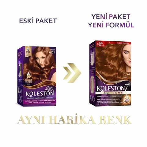 Wella Koleston Kit Hair Dye Terracotta 6/74