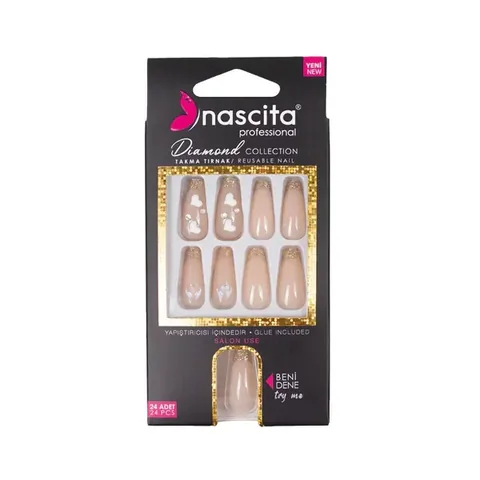 Nascita Stone False Nails 24 pcs S255