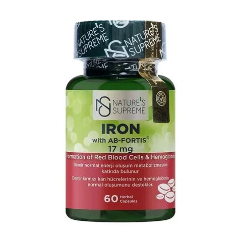Nature's Supreme Iron 17 mg 60 capsules