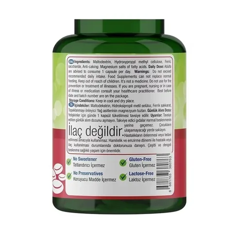 Nature's Supreme Iron 17 mg 60 capsules
