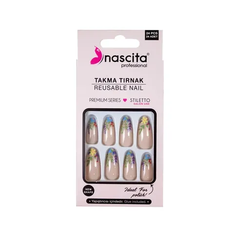 Nascita Artificial Nails Floral 24 pcs