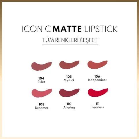 Note Iconic Matte Lipstick 110