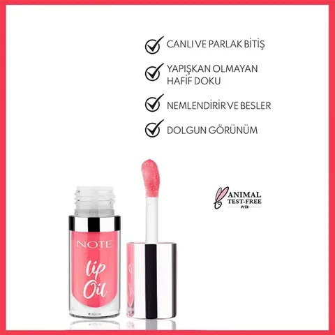 Note Lip Oil Moisturizing And Shining Lip Care Oil 20 pink For Me Pink