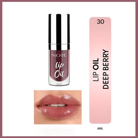 Note Lip Oil Moisturizing And Shining Lip Care Oil 30 deep Berry Purple