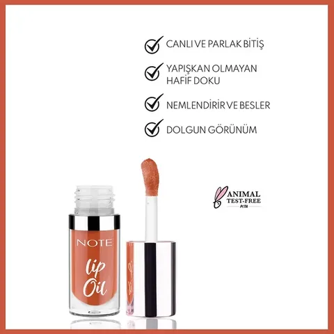 Note Lip Oil Moisturizing And Shining Lip Care Oil 50 creamy Caramel Brown