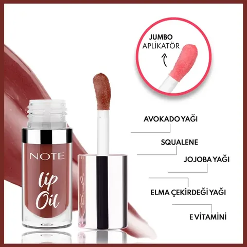 Note Lip Oil Moisturizing And Shining Lip Care Oil 60 mocha Kiss Brown