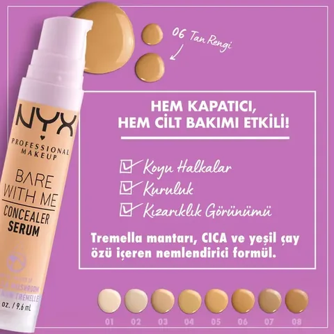 Nyx Professional Makeup Bare With Me Concealer Serum 06 tan