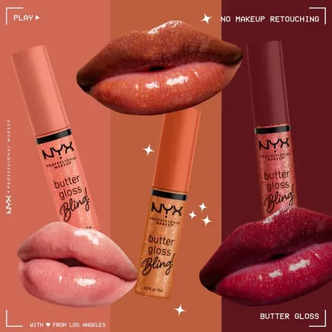 Nyx Professional Makeup Butter Gloss Bling Shiny Lip Gloss 03 pricey