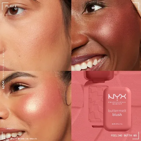 Nyx Professional Makeup Buttermelt Blush Creamy Powder Blush 09 feelin Butta