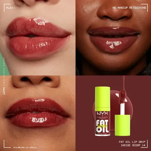 Nyx Professional Makeup Fat Oil Lip Drip Shine Lip Oil Inside Scoop