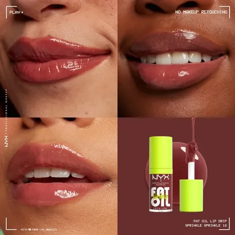 Nyx Professional Makeup Fat Oil Lip Drip Shine Lip Oil Sprinkle Sprinkle