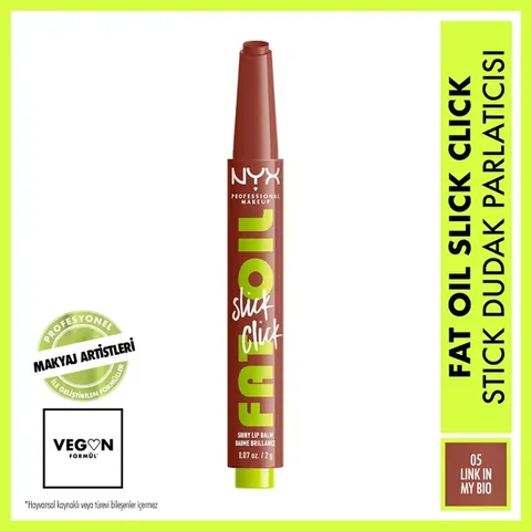 Nyx Professional Makeup Fat Oil Slick Click Shine Lip Balm 05 link In My Bio