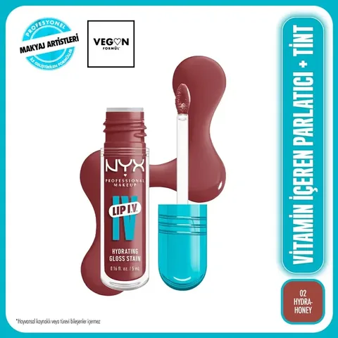 NYX Lip IV Gloss Teinté Hydra Honey