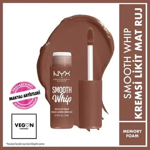 Nyx Professional Makeup Smooth Whip Creamy Liquid Matte Lipstick Memory Foam