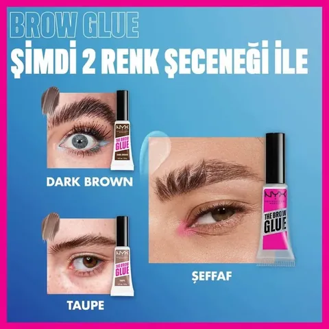 Nyx Professional Makeup The Brow Glue Instant Brow Styler Eyebrow Fixing Mascara Dark Brown