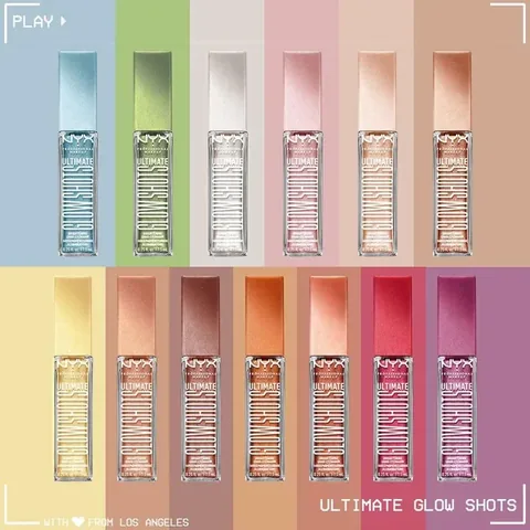 Nyx Professional Makeup Ultimate Glow Shots Shimmering Liquid Eyeshadow 04 grapefruit Glow