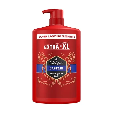 Old Spice Captain Men's Shower Gel And Shampoo 1000 ml Extra-xl
