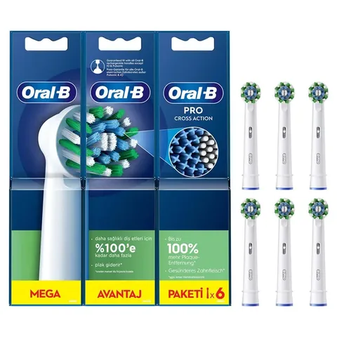 Oral-b Cross Action Replacement Head 6 pcs