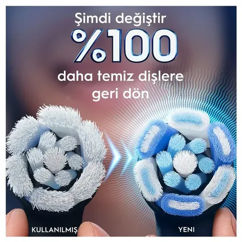 Oral-B رأس فرشاة أسنان أورال-بي آي أو ألتيميت كلين بلاك، 4 قطع