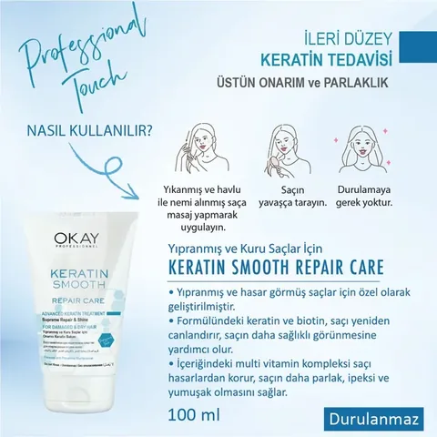 Okay Professionnel Keratin Smooth Repair Care Cream 100 ml