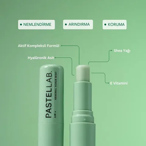 Pastellab. Lip Renewal Fresh Mint Scrub Renewing Lip Care Scrub