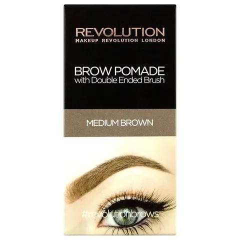 Revolution Brow Pomade Medium Brown Brow Powder