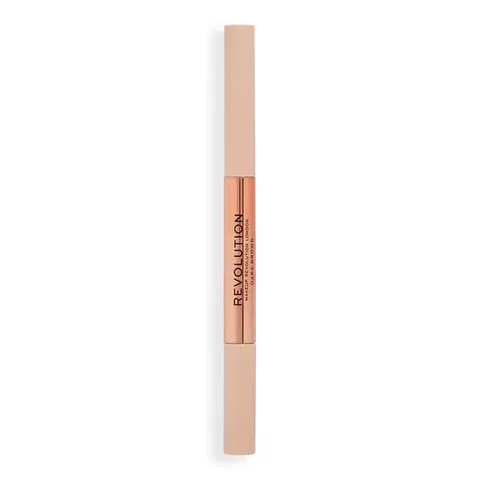 Revolution Fluffy Brow Duo Brow Pencil And Brow Mascara Dark Brown