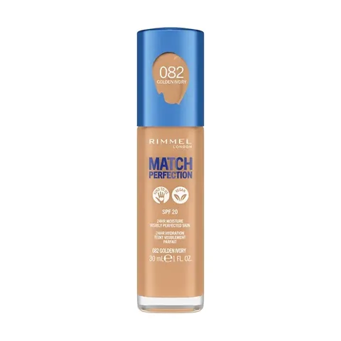 Rimmel London Match Perfection Foundation No: 82 gold Ivory