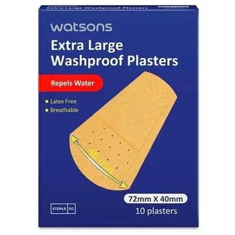 Watsons Large Waterproof Bandage 10 pack - A