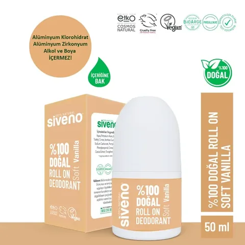 Siveno Natural Roll On Soft Vanilla 50 ml