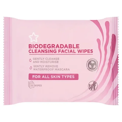 Superdrug Facial Cleansing Wipes Normal Skin 25 pcs