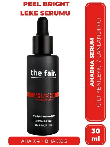 The Fair Peel Bright Serum 4% Aha &amp; 0.5% Bha 30 ml