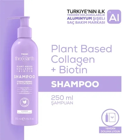 Tresan The Earth Shampoo Collagen&amp;biotin 250 ml