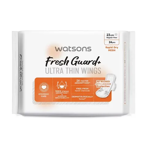 Watsons Fresh+ Ultra Thin (soft Dry) Regular 24 pcs
